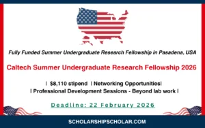 Caltech Summer Undergraduate Research Fellowship 2026