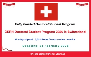 CERN Doctoral Student Program 2026