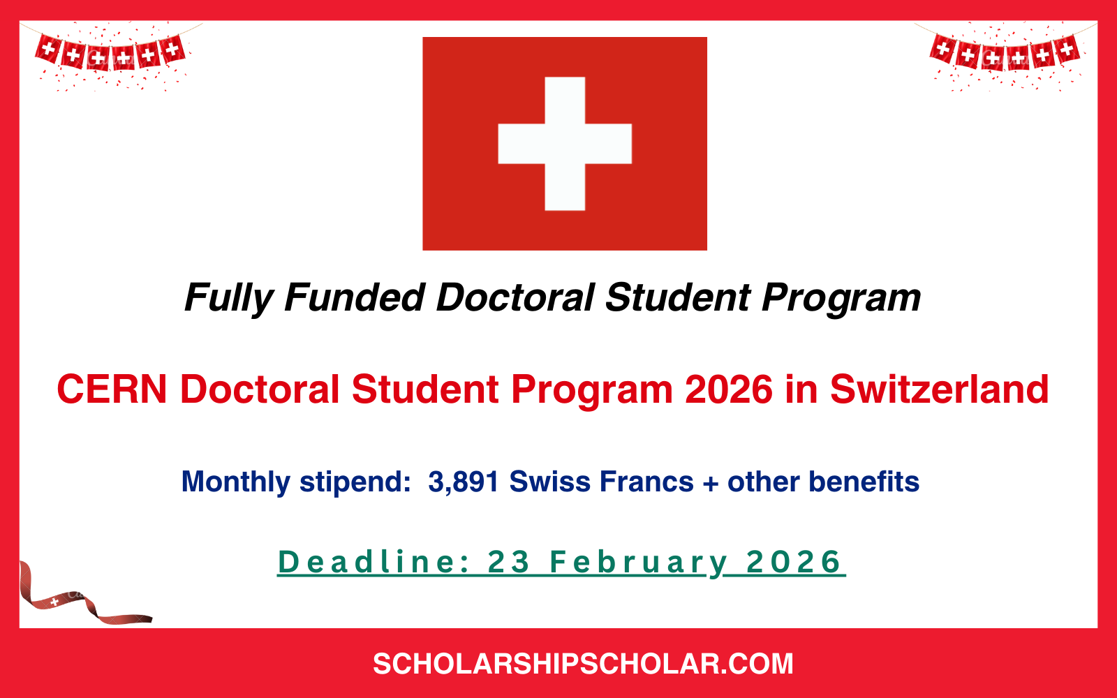 CERN Doctoral Student Program 2026