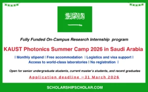 KAUST Photonics Summer Camp 2026