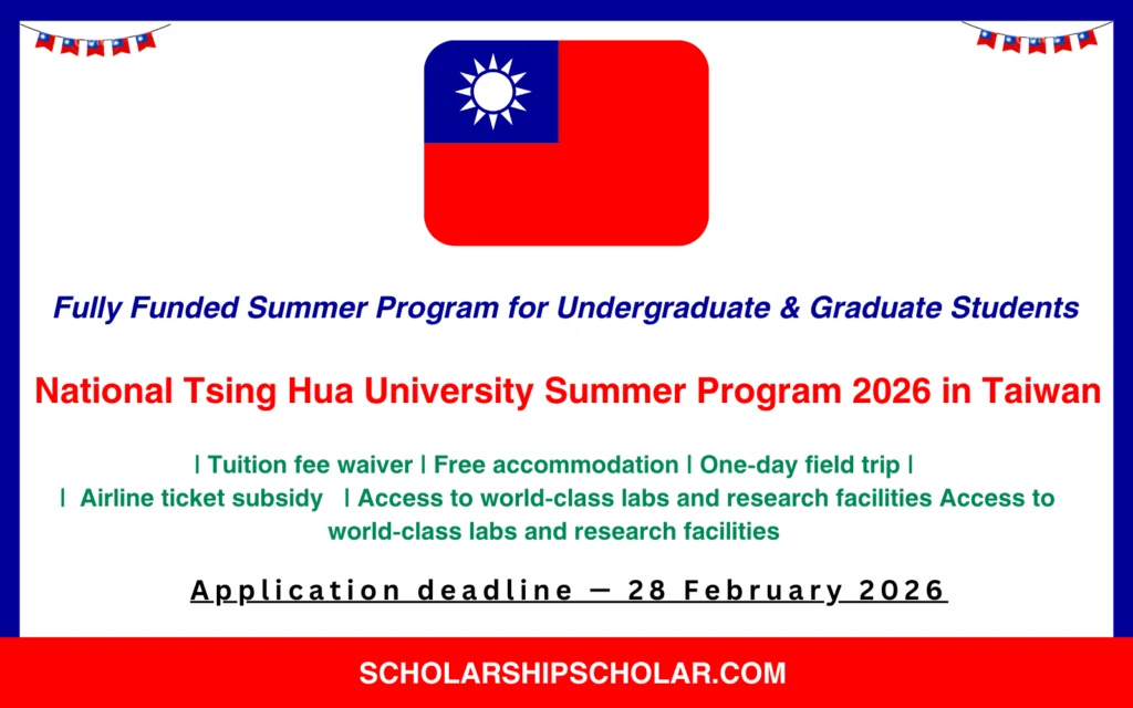 National Tsing Hua University Summer Program 2026