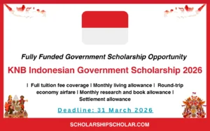 KNB Indonesian Government Scholarship 2026