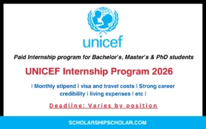 UNICEF Internship Program 2026