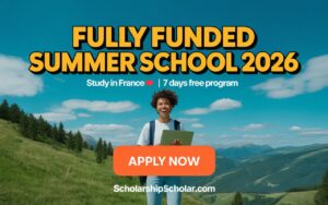 Summer school scholarship advertisement in nature