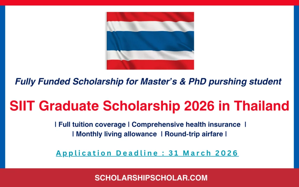SIIT Graduate Scholarship 2026 