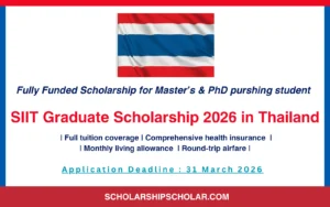 SIIT Graduate Scholarship 2026