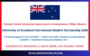 University of Auckland International Student Scholarship 2026