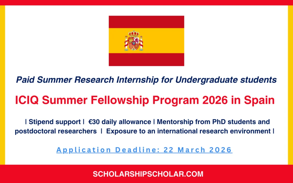 ICIQ Summer Fellowship Program 2026