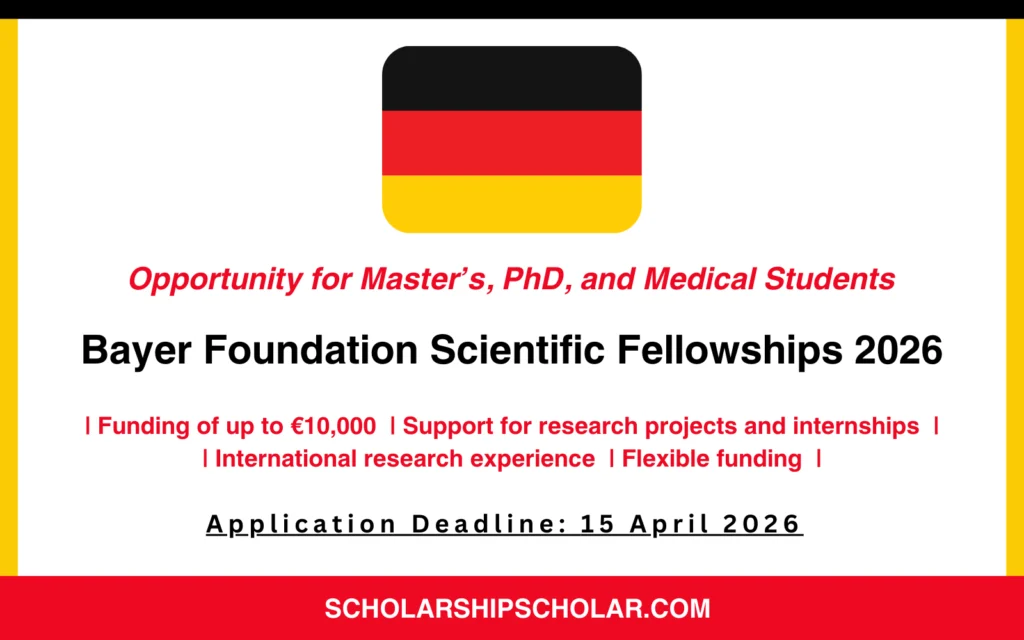 Bayer Foundation Scientific Fellowships 2026