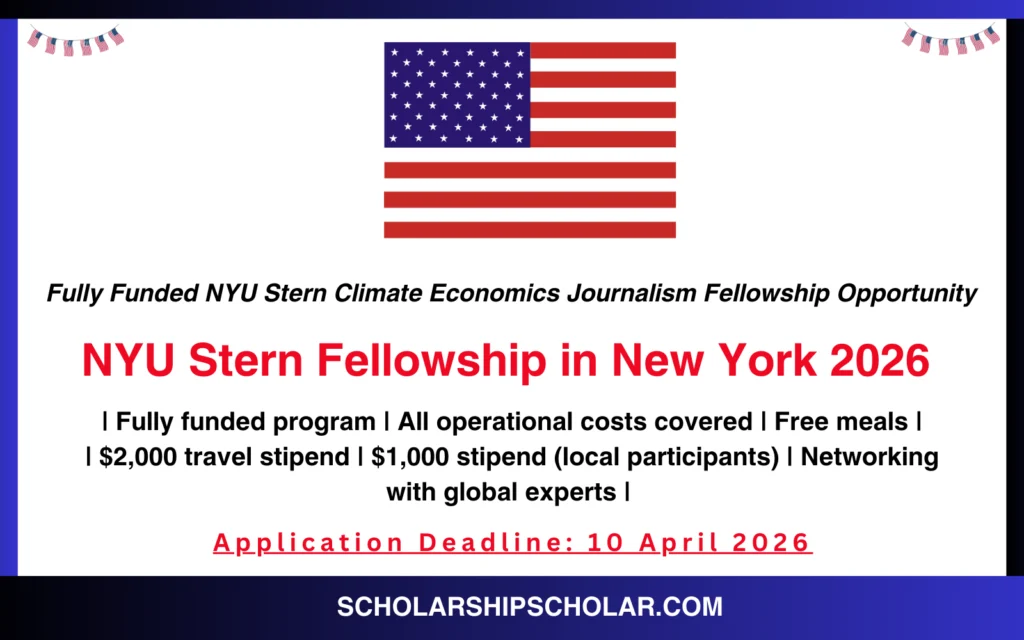 NYU Stern Fellowship in New York 2026 